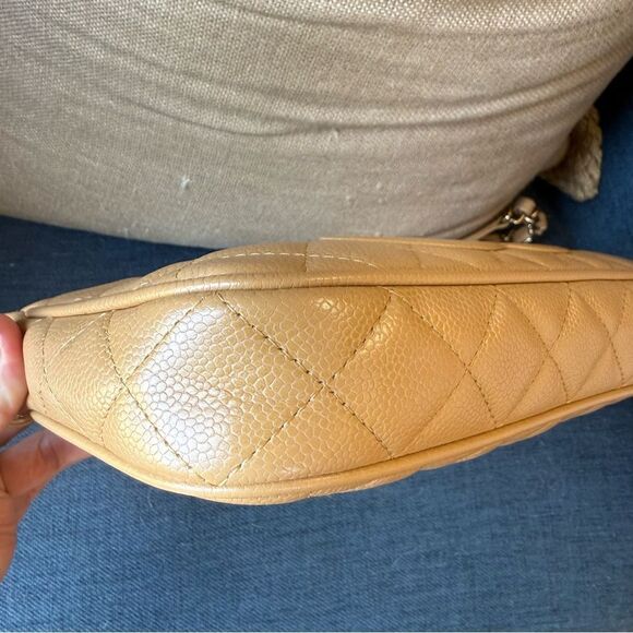 Chanel Cavier Quilted Timeless CC Shoulder Bag Beige - Picture 13 of 16